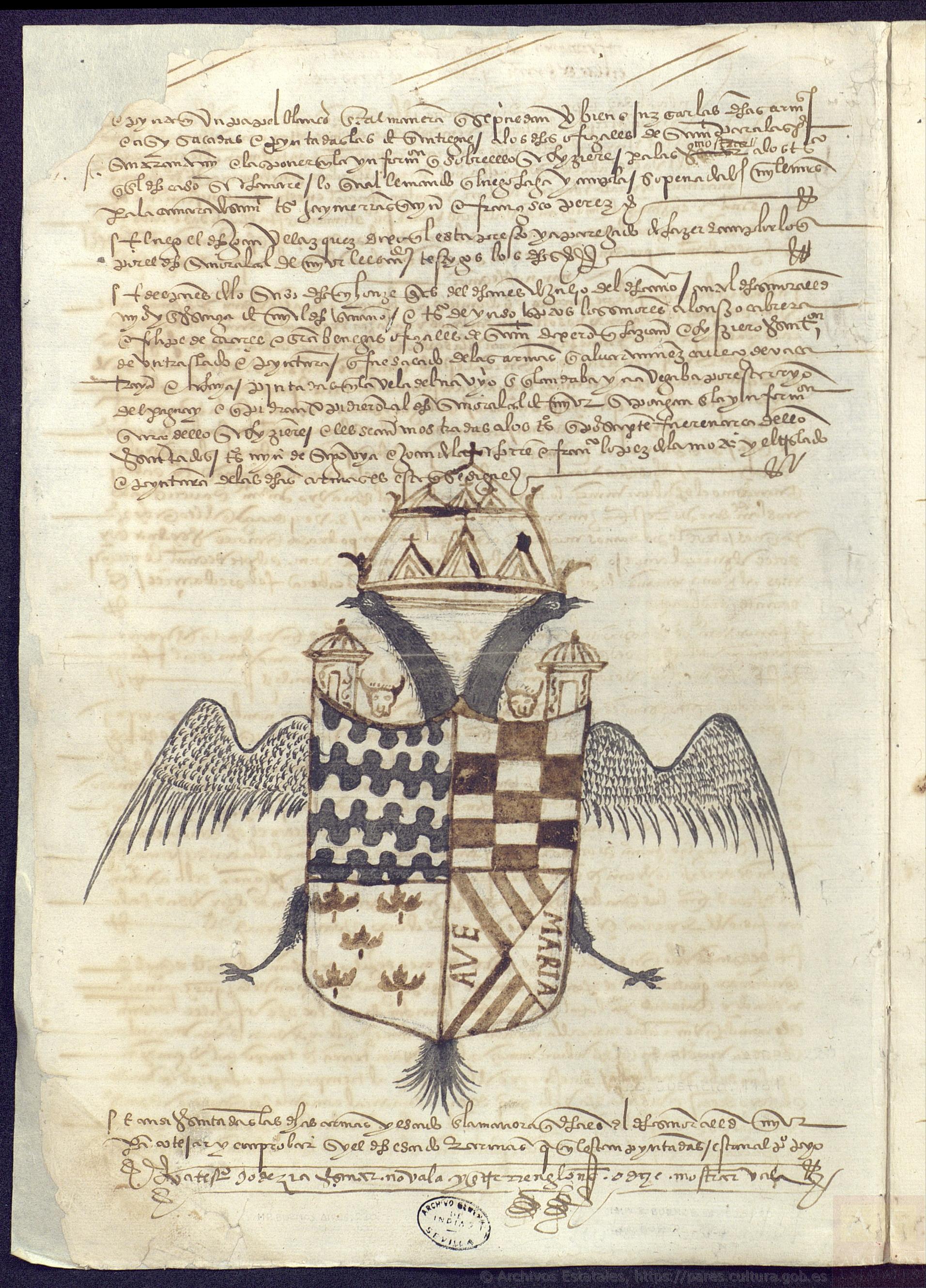 Escudo de armas de Álvar Núñez